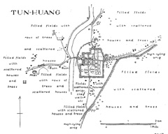 Mannerheim's plan of Dunhuang.