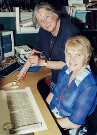 Dr Ksenia Kepping with Dr Frances Wood