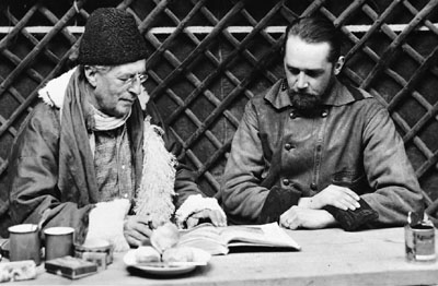 Hedin with Folke Bergman on Hedin's final expedition, 1934 © The Sven Hedin Foundation